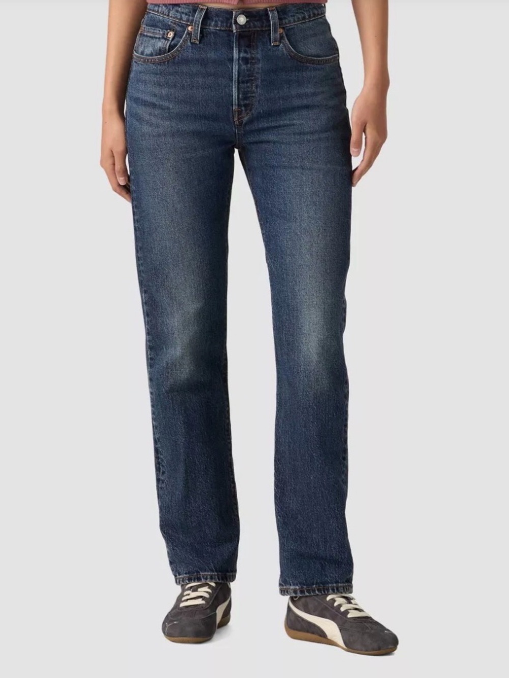 Levi's 501s Women's Straight Leg Jeans in Dark Indigo